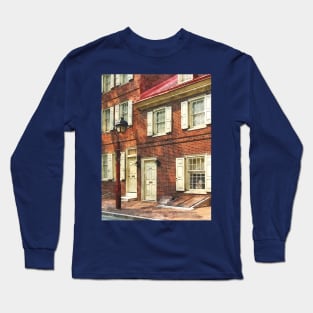 Philadelphia PA Brownstone Long Sleeve T-Shirt